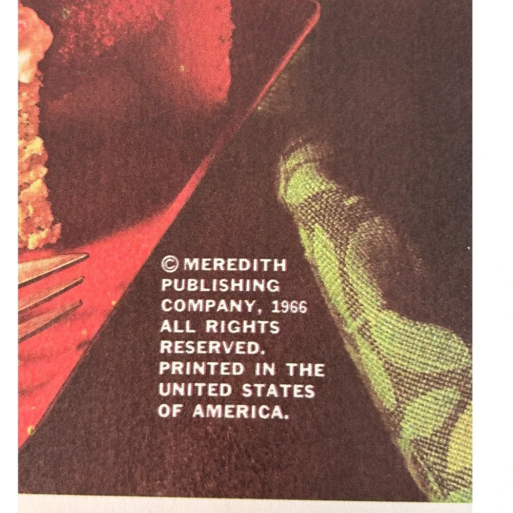 Vintage 1966 Better Homes and Gardens Pies and Cakes Cookbook Meredith Press